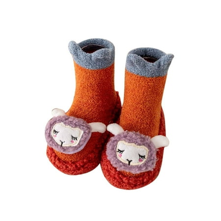 

wofedyo baby essentials Autumn And Winter Comfortable Baby Toddler Shoes Cute Cartoon Animal Sheep Children Cotton Warm Breathable Non Slip Floor Sports Shoes baby shoes