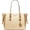 Butter Milk Multi, variant on MICHAEL MICHAEL KORS Women's Voyager Medium Crossgrain Leather Tote Bag, 30S0GV6T2B-798 Buttermilk Multi