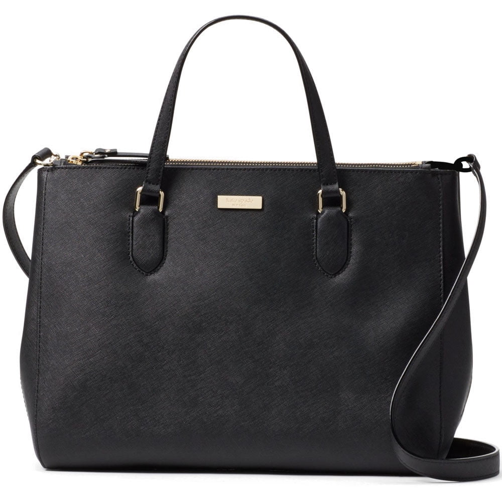 kate spade black leather bag