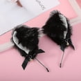 thumbnail image 3 of Diadema con orejas de piel hecha a mano, accesorios para disfraces de fiesta de Navidad y Halloween, 3 of 4