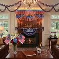 thumbnail image 3 of Tumao 12Pcs 4th of July Parade Golf Cart Decoration Kit, Patriotic Parade Golf Cart Decor, Fan Flag, Foil Fringe Garland, Tinsel Garland for Independence Day Memorial Day and Veterans Day, 3 of 9