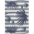 thumbnail image 2 of JONATHAN Y TUSCAN SUN 8 x 10 Area Rug, Veronica Beach Stripe and Palm Leaf - Navy/Cream, TSN402B-8, 2 of 7