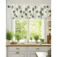 thumbnail image 2 of Rod Pocket Window Valances Dandelion Flower on Vintage Letter Short Kitchen Curtains Watercolor Floral Window Treatment Drapes for Bedroom Bathroom Living Room 54x18In,1 Panel, 2 of 7