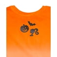 thumbnail image 7 of Barbie Little Girls' Short Sleeve T-Shirt Orange White Ombre, 7 of 7