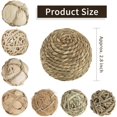 thumbnail image 4 of 8Pcs Decorative Balls for Bowls Rustic Decorative Balls Farmhouse Decor Orbs Wicker Bowl Fillers for Home Decor, 4 of 4