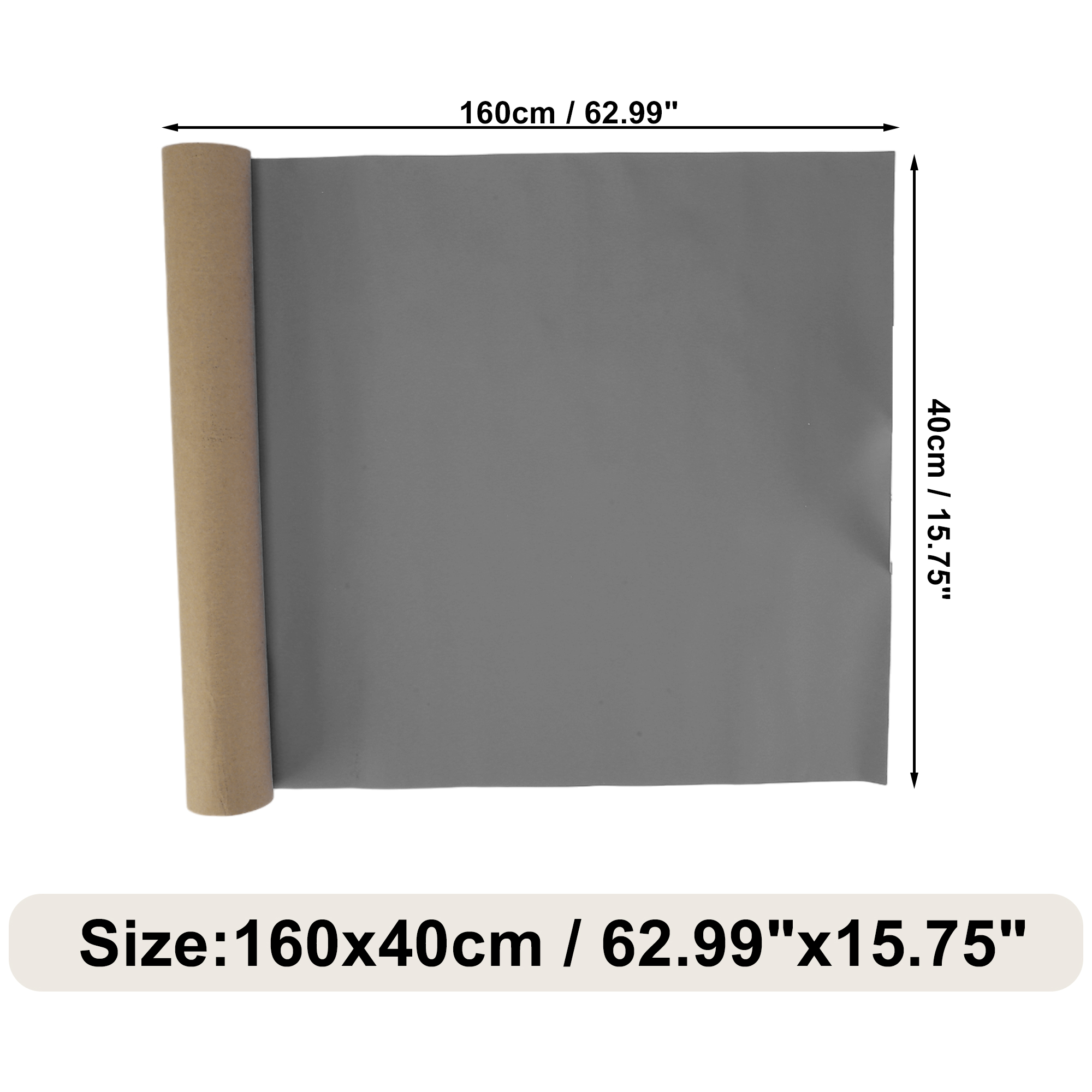 Unique Bargains Leather Repair Patch Tape, Self Adhesive Leather Repair for Furniture Couch Sofa Car Seats Office Chair Deep Gray 62.99"x15.75"