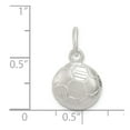 thumbnail image 3 of FB Jewels Sterling Silver Diamond Cut Soccer Ball Charm, 3 of 4