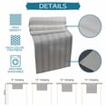 thumbnail image 6 of Gray Striped Table Runner, Modern Minimalist Vertical Stripes Lines Washable Cotton Linen Table Runners 36 Inches Long, Dresser Scarf Runner for Nightstand/End Tables/Round Tables 13''x36'', 6 of 8