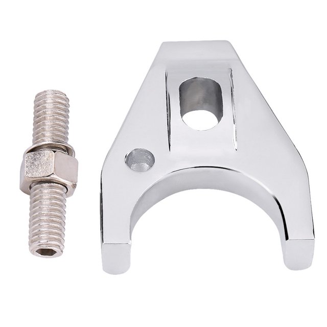 Abrazadera del distribuidor de aluminio cromado para Chevy SBC BBC SB BB HEI Electronic
