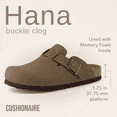 thumbnail image 4 of Cushionaire Hana Women's Clogs | Comfortable Vegan Suede Clogs for Women | Slip On Potato Shoes with Cork Footbed & Arch Support | Memory Foam, Wide Widths Available, 4 of 25