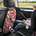 thumbnail image 5 of Cute strawberry print Mats Back Seat Protectors, Car Seat Protector Vehicle Organizers Waterproof Cover Back Seat Cover for Kids with 3 Storage Pockets 2 Pack, 5 of 5