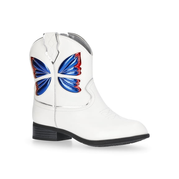 Wonder Nation Little and Big Girls' Embroidered Cowboy Boots