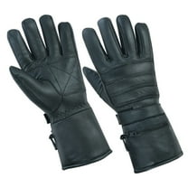Daniel Smart Men’s Motorcycle Leather Gloves – Premium Leather Motorcycle Glove with Insulated Liner and Extra Warmth
