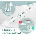 thumbnail image 3 of Home Intuition Modern Brushed Stainless Steel Toilet Brush & Holder Set, Bathroom Bowl Scrubber with Holder, 2 Pack, 3 of 7