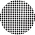 thumbnail image 3 of Round Fitted Tablecloth 54 Inch, White Black Buffalo Check Plaid Fitted Round Table Cover Elastic Edged Table Cover Waterproof Tabletop Cover Decorative Table Cover for Dining, Party, Buffet, Wedding, 3 of 8