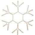 thumbnail image 1 of Novelty Lights 36 Inch Warm White LED Snowflake Lights with 5-Ft Power Cord and Hanging Ring, Durable Frame for Windows, Doors, Porches, Trees, 1 of 2
