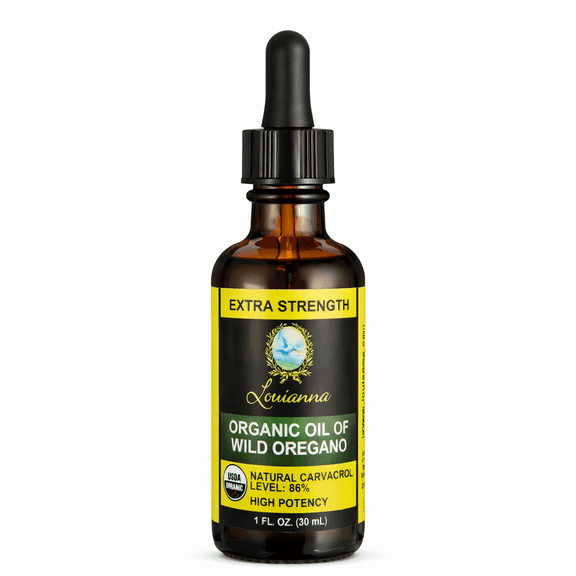 Louianna Organic Wild Oregano Oil, 80% Carvacrol, 30 mL