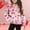 Pink#1, variant on SERTG Girls Valentines Half Zip Sweatshirt Hoodless Stand Collar Thumbhole Cuffs Kids Long Sleeve Casual Pullover Everyday Top(Pink#2,11 Years)