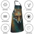 thumbnail image 5 of Pofeuu Vintage Pattern Fox Print Waterproof Apron with Pockets Adjustable Cooking Aprons Kitchen Bib for Baking Household Cleaning, 5 of 8