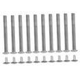 thumbnail image 6 of HEATSHAKING 10 Sets Diy Fan Making Kit Silver Folding Hand Fan Shaft Rivets Repair Kits For Diy Projects, 6 of 8