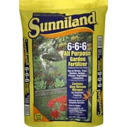 Sunniland 6-6-6 Lawn Fertilizer, 33 lb. Bag