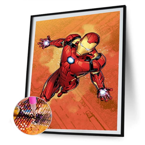 Cuadros Decorativos Kit de póster de Marvel 5D de pintura de diamante de taladro redondo completo DIY DQrwqpou Nuevos Originales