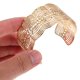 thumbnail image 5 of KALLORY 1Par Brazalete De Encaje Metálico Dorado Abierto Para Mujer Con Hueco, 5 of 6