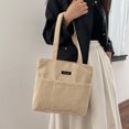 thumbnail image 4 of Bolso Mano Pana para Mujer Bolsas Comestibles Reutilizables Gran Capacidad (blanco), 4 of 9