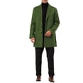 thumbnail image 2 of Lars Amadeus Men's Slim Fit Notched Lapel Single Breasted Mid Length Overcoat, 2 of 3