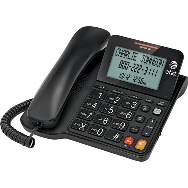 AT&T Corded Telephone with Caller ID and Call Waiting Black CL2940