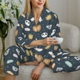 thumbnail image 6 of Sikiie Cartoon Animals Women's Long-Sleeve Shirt and Full-Length Bottom Pajama Set (s-xxl)-Small, 6 of 7