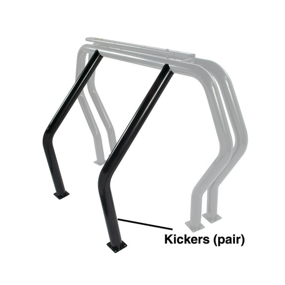 Go Rhino! Bed Bar Kickers, Black Powdercoat, Pair, Compatible with 1983-2011 Ford Ranger