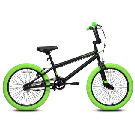 20" Kent Spector Bicycle, Fits Rider 4'2" - 5', Black/Green, Child/Tween/Teen, Unisex