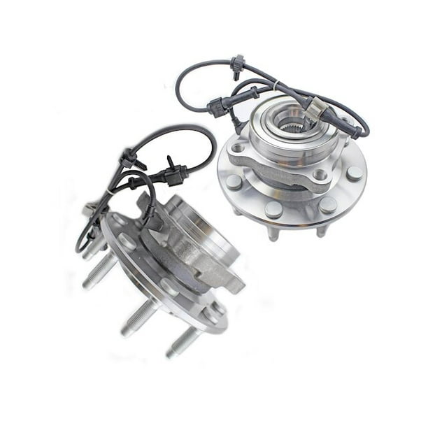 Front Wheel Hub Assembly Set Compatible with 2001 2006 Chevy Silverado 3500 4WD 2002 2003