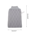 thumbnail image 4 of Unique Bargains Double-sided Bath Towel for Shower Room 5.51"x9.06" 1 Pc Gray, 4 of 6