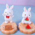 thumbnail image 2 of Lishi Cute Rabbit Resin Smartphone and Tablet Holder Stand, 2 of 5