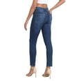 thumbnail image 4 of HDE Women's Pull On Skinny Jeans High Waisted Stretch Denim Jegging with Pockets Dark Blue - M, 4 of 7