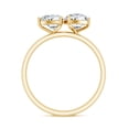 thumbnail image 2 of Rosec Jewels Lab Grown Diamond Toi Et Moi Engagement Ring - Pear and Heart Shaped Diamond Ring - EF-VS Quality - with Jewelry Box, 10K Yellow Gold, US 13.00, 2 of 8