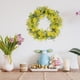 thumbnail image 4 of Flores artificiales, plantas artificiales, decoración de 15 pulgadas con hojas verdes y corona, corona colgante de primavera y verano, corona floral artificial para puerta de entrada, pared, ventana,, 4 of 9
