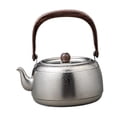 thumbnail image 1 of Tnarru Camping Kettle Coffee Tea Pot Tableware with Lid Water Jug Portable Teapot Titanium Kettle Tea Kettle for Backpacking Outdoor 800ml argent, 1 of 8