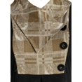 thumbnail image 3 of Camiseta de parche de tela escocesa de talla grande Rosegal  Mangas largas de talla grande, 3 of 5