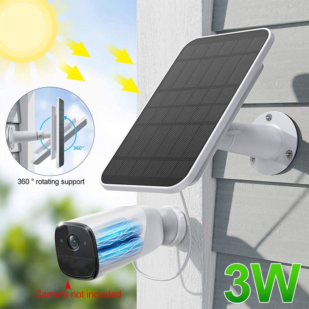 Cocobaby Solar Panel 9.8ft for Eufy Eufycam Cam E/2C/E/2 Pro Wall Mount w/USB Power Cable