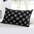 thumbnail image 5 of Black White Dandelion Throw Pillow Cover 20 x 26 Inch Decorative Pillow Cover Farmhouse Botanical Blossom Lumbar Pillowcase Seasonal Rectangle Cushion Case for Couch Sofa Bed Living Room, 5 of 7