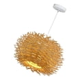 thumbnail image 1 of Weave Rattan Ceiling Pendant Light Fixtures pendant light fixture shade Bird Nest Chandeliers Natural, 1 of 9