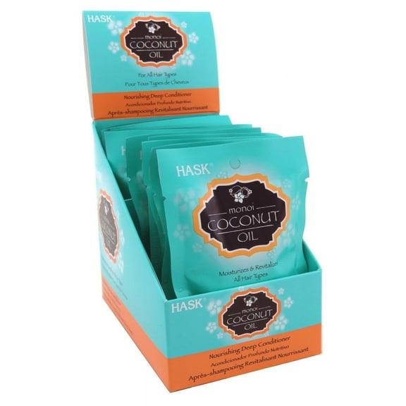 Hask Pks Monoi Coconut Oil Deep Conditioner (12 Pieces) Disply C31