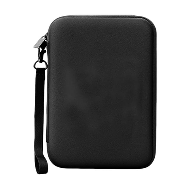 S SERENABLE Case Holds 12 Entertainment Inner Pouches Protective Portable Hard Case Black