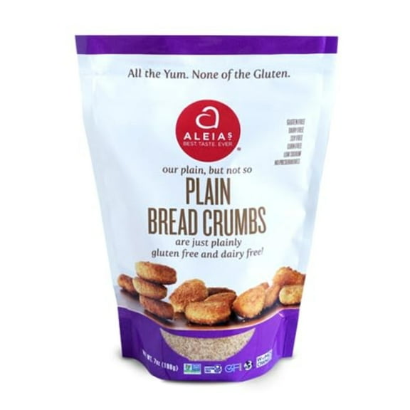 Aleia's Bread Crumbs Plain 7 oz (Pack of 6)