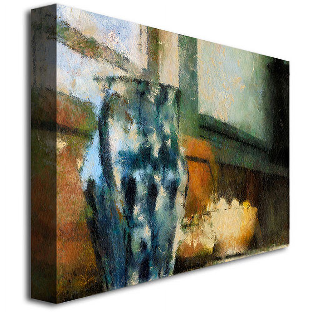 Trademark Fine Art "Still Life with Blue Jug" Canvas Wall Art by Lois Bryan