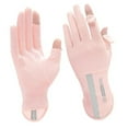thumbnail image 6 of A pair Women Ice silk Fingerless Cycling Gloves Thin Long Touch screen gloves Black, 6 of 9