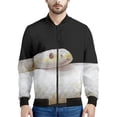 thumbnail image 5 of Chaqueta deportiva con estampado 3D de serpiente de terror para primavera y otoño de 2024, chaqueta de estilo aviador con cuello alto para uso diario, ropa de calle, tops con cremallera, 5 of 5